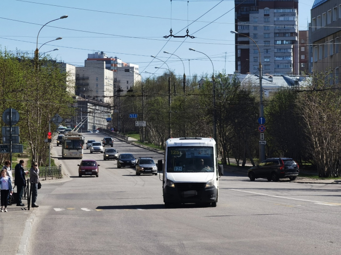 На перекрестке в Мурманске произошли изменения город